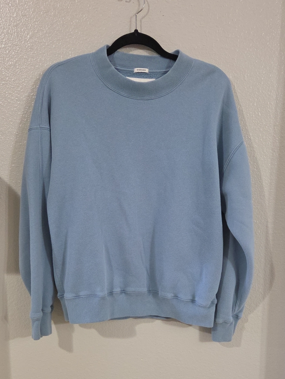 Abercrombie & Fitch Dusty Blue Crew Sweatshirt Soft AF